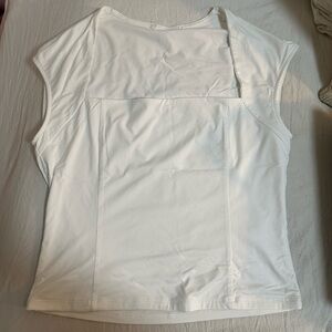 White Sleeveless Top